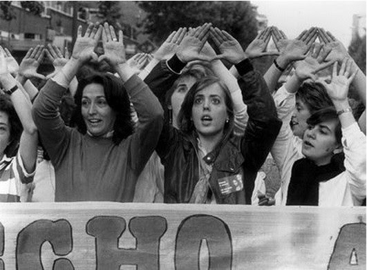 Manifestación por el derecho al aborto