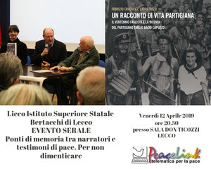 Evento serale a Lecco, ricordando il Partigiano Deportato Emilio Bacio Capuzzo