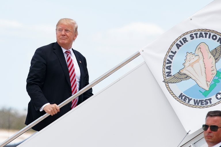 President Trump in Key West, Fla., on Thursday.