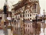 Rain, Rain, Rain, Trafalgar Square. - Posted on Tuesday, January 20, 2015 by Adebanji Alade