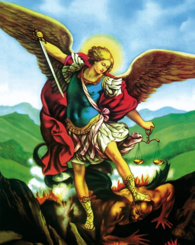 Plakat religijny Archanioł Michał