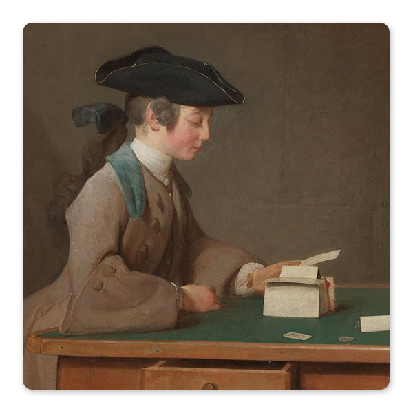 Jean-Siméon Chardin, 'The House of Cards', about 1740-1 © The National Gallery, London