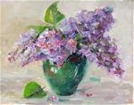 Lilacs,still life,oil on canvas,11x14,price $400 - Posted on Friday, April 10, 2015 by Joy Olney