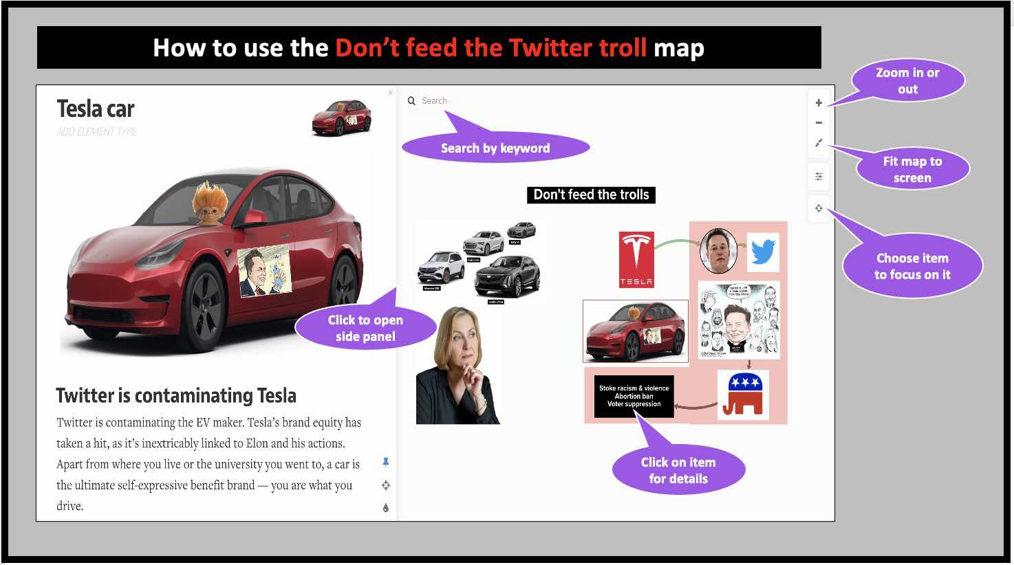 How to use the Don't Feed the Twitter  Trolls map