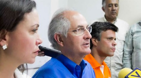 María Machado, Antonio Ledezma y Leopoldo López, trilogía antipatriota y fascista.