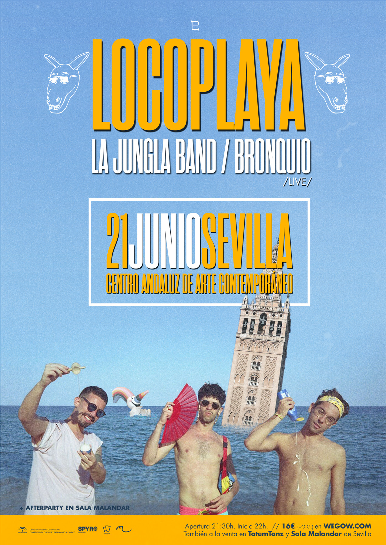 Fiesta del verano con los conciertos de LOCOPLAYA / La Jungla Band y Bronquio