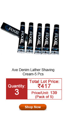 Axe Denim Lather Shaving Cream - 5 Pcs. Combo Pack