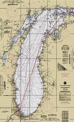 Chicago Mackinac Race course