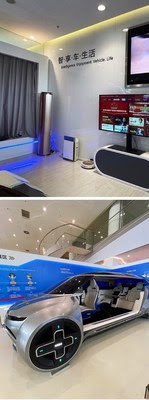 Vehicle-home appliance interconnection, 360-degree rotating seat Vehicle-home appliance interconnection, 360-degree rotating seat
