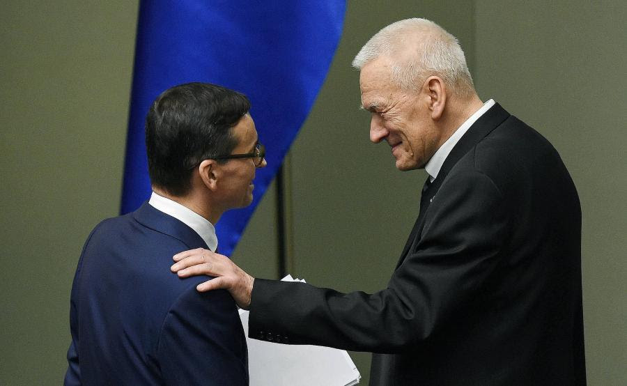 Kornel Morawiecki i Mateusz Morawiecki