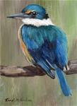 Sacred Kingfisher ACEO - Posted on Thursday, November 13, 2014 by Janet Graham