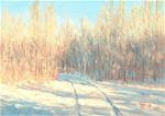 C1580 "Winter Aspens" - Posted on Monday, March 23, 2015 by Steven Thor Johanneson
