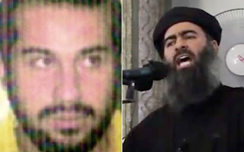 Abu Suja, left, and Baghdadi were rarely separate, according to an Iraqi security strategist Photo: AP