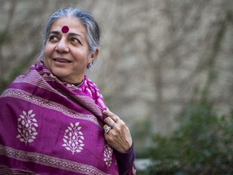 ilustración de vandana shiva