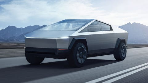 2022 Tesla Cybertruck front 2022 tesla cybertruck front