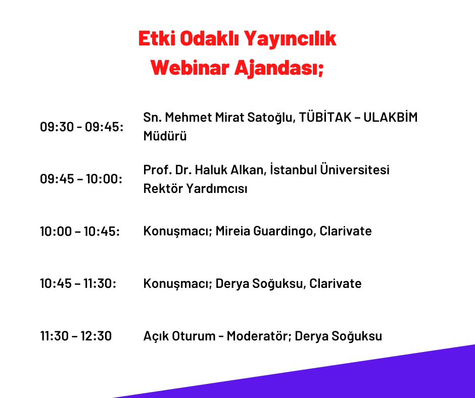 Webinar Ajandası