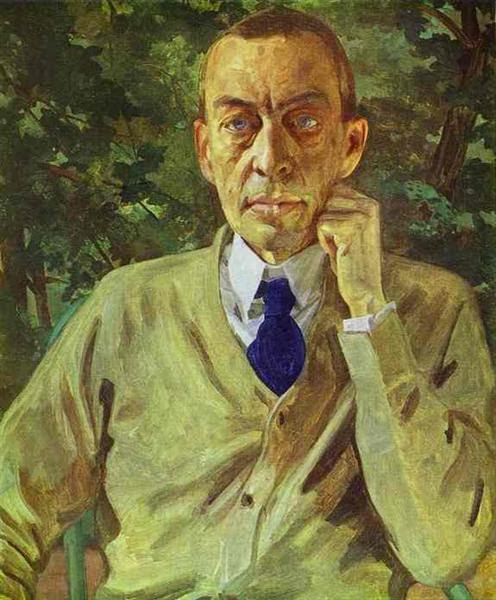 Portrait of the composer Sergei Rachmaninov, 1925 - Konstantin Somov
