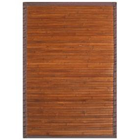 Anji Mountain Contemporary Bamboo Area rug featuring larger width bamboo slats