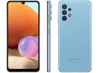 Smartphone Samsung Galaxy A32 128GB Azul 4G - 4GB RAM Tela 6,4? Câm. Quádrupla + Selfie 20MP
