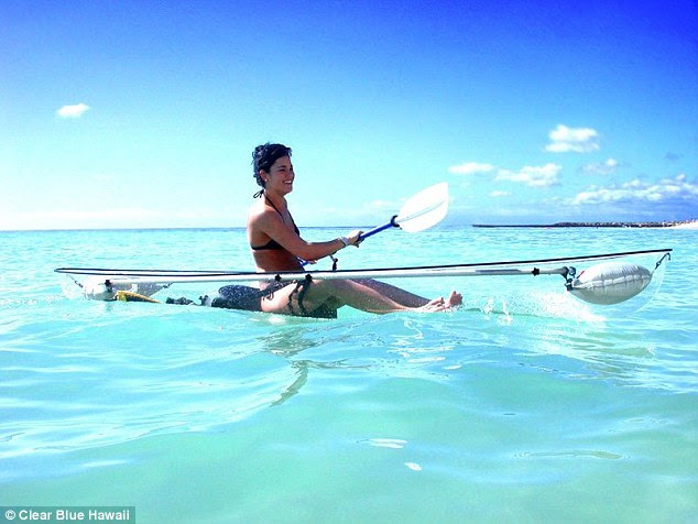 Unique design: The Molokini kayak produced by Clear  Blue Hawaii boasts a stylish and functional design