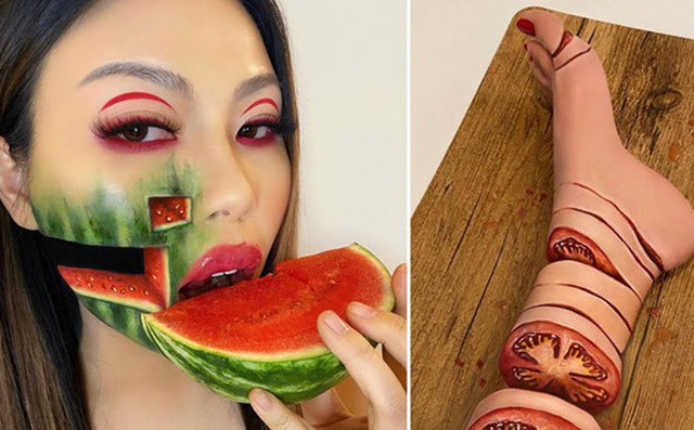 Bỏ nghề gõ đầu trẻ sang làm chuyên gia makeup, cô gái gây sốt MXH với những tác phẩm body-painting cực dị Bỏ nghề gõ đầu trẻ sang làm chuyên gia makeup, cô gái gây sốt MXH với những tác phẩm body-painting cực dị