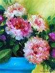 Powdered Sugar Pink Peonies - Flower Paintings by Nancy Medina - Posted on Wednesday, December 17, 2014 by Nancy Medina