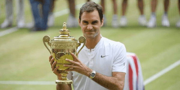 Roger Federer's 2017 Wimbledon win (source: Reuters)