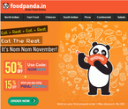 Get 50% off + additional 15% through payumoney (valid on first prepaid orders)