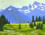 Rainier Meadow, 10x8 Oil Landscape Painting on Canvas Panel - Posted on Saturday, March 28, 2015 by Carmen Beecher