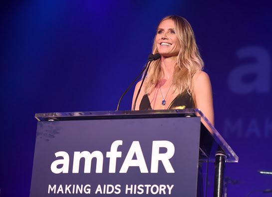 Heidi Klum at amfAR Inspiration Gala Los Angeles
