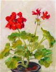 Geranium #6,still life,oil on linen,10x8,price$200 - Posted on Friday, April 3, 2015 by Joy Olney