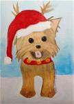 SANTA'S YORKIE HELPER - Posted on Tuesday, January 20, 2015 by Charlotte Hedrick