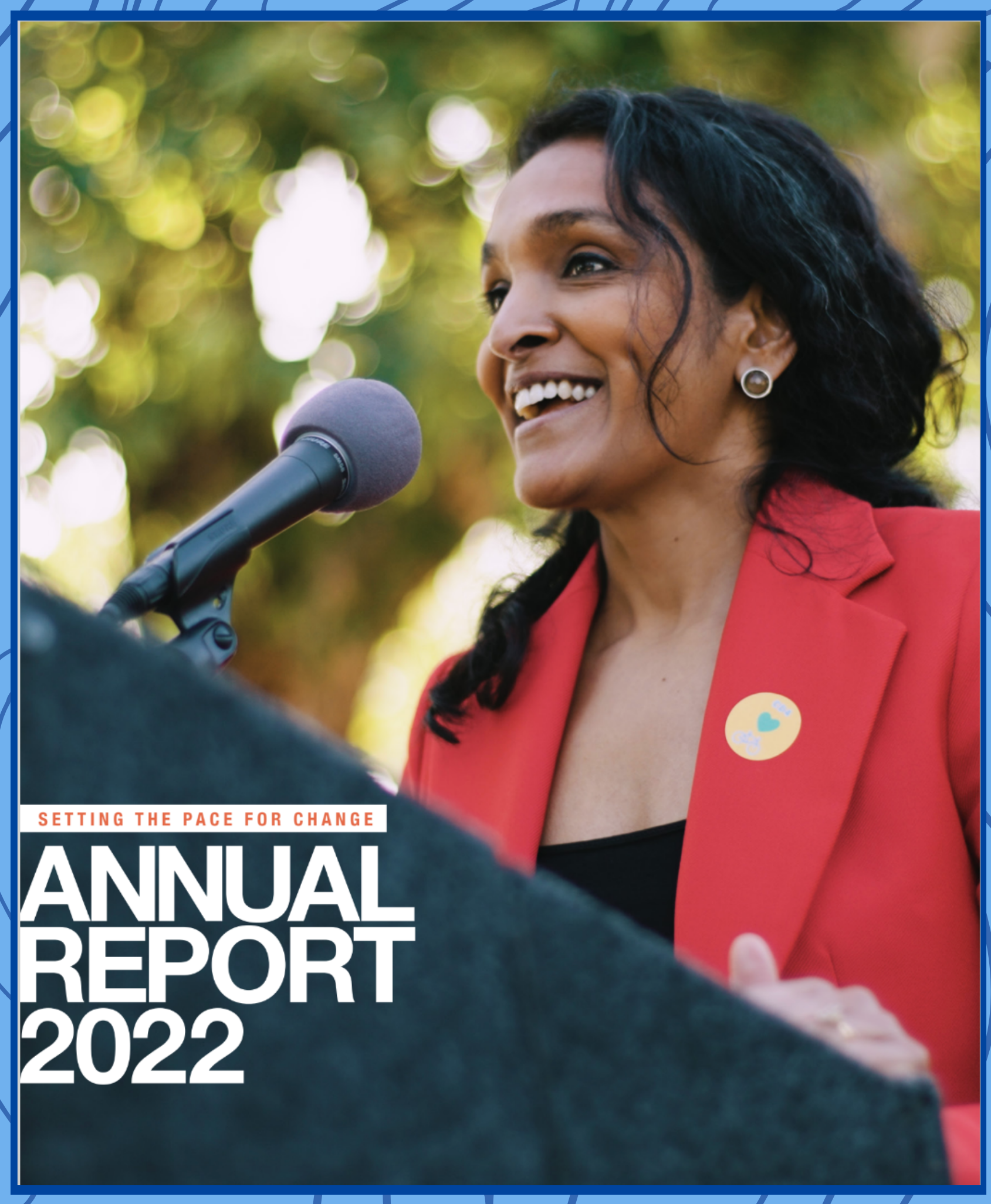 Image of CD4 annual report cover titled \