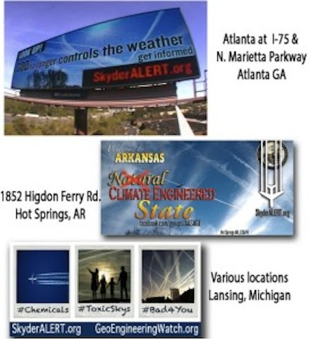 Anti-Chemtrail Billboards Across the USA -- The Fight To Expose Global Climate Engineering Continues