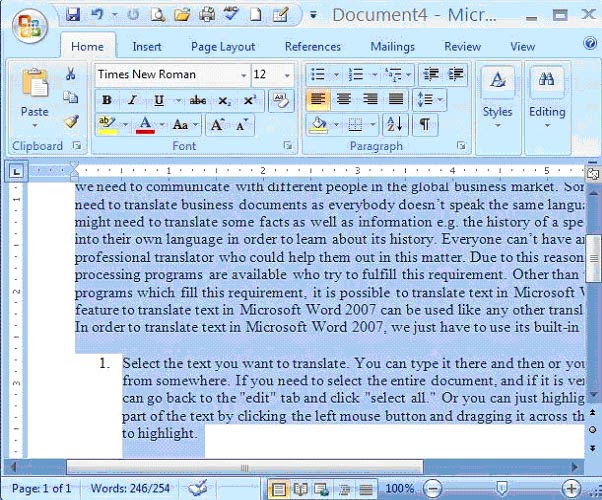 keyboard shortcut for highlighting in word mac