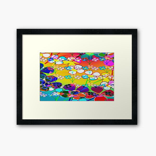 Abstract Colorful Flower Art, RBSSG