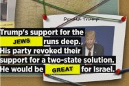 Trump is great for Israel.
