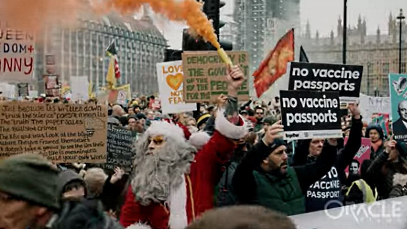 London Marches for Freedom, Dec. 18, 2021: “We Will Not Comply.” “It’s All Been a Pack of Lies.”   London1-1320x743