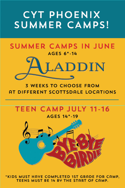 PHX Stages CYT's 2016 Summer Camps