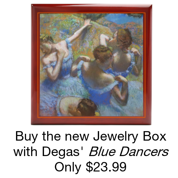 Buy the Jewelry Box with Degas Blue Dancers only $23.99