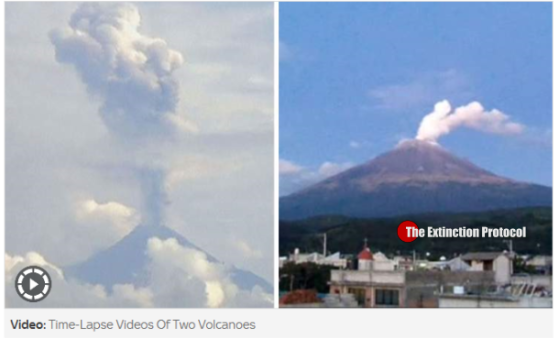 Mexico’s Colima and Popocatepetl volcanoes simultaneously erupt – shooting out ash, smoke Mexico-volcanoes