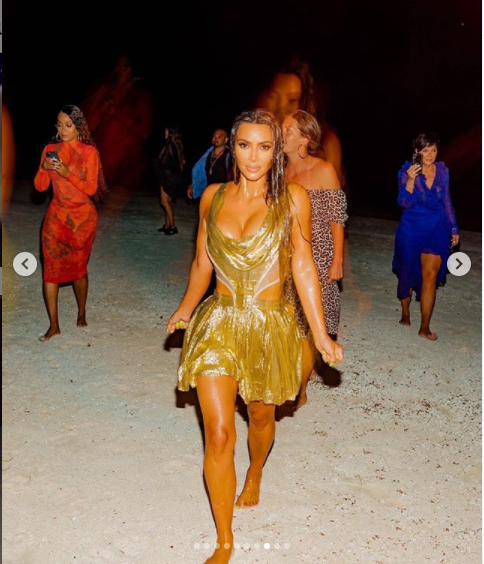 Kim Kardashian shares more photos from her lavish tropical 40th birthday party amid controversy surrounding the event
