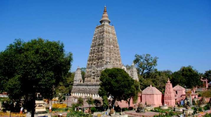 The Mahabodhi Temple in Bodh Gaya, India. From dailynews.lk