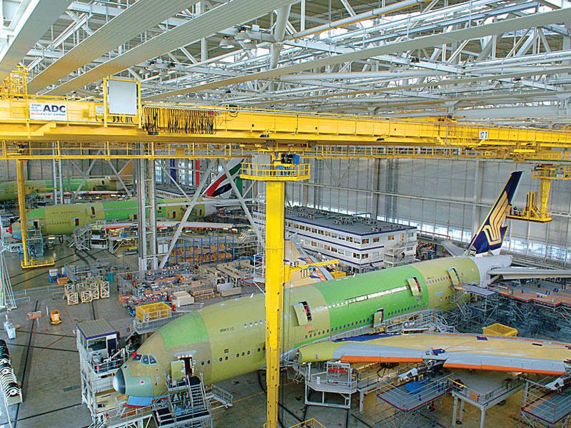 A380 assembly line