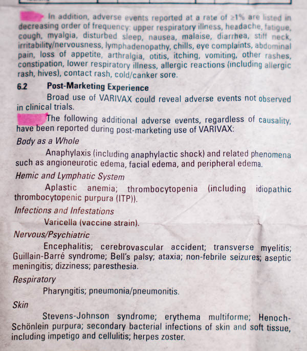 Varivax Vaccine Insert 7 - vacunas preguntas que nunca te permitirán realizar Varivax Vaccine Insert 7 - vacunas preguntas que nunca te permitirán realizar