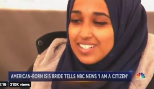 WATCH ISIS bride who wants to return to US when she’s asked about her tweet urging Muslims to slaughter Americans