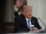 President Donald Trump speaks during a &quot;National Dialogue on Safely Reopening America&#39;s Schools,&quot; event in the East Room of the White House, Tuesday, July 7, 2020, in Washington. (AP Photo/Alex Brandon)