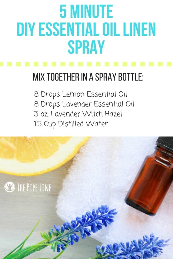 5 Minute DIY Essential Oil Linen Spray For Yummy Scented Closets