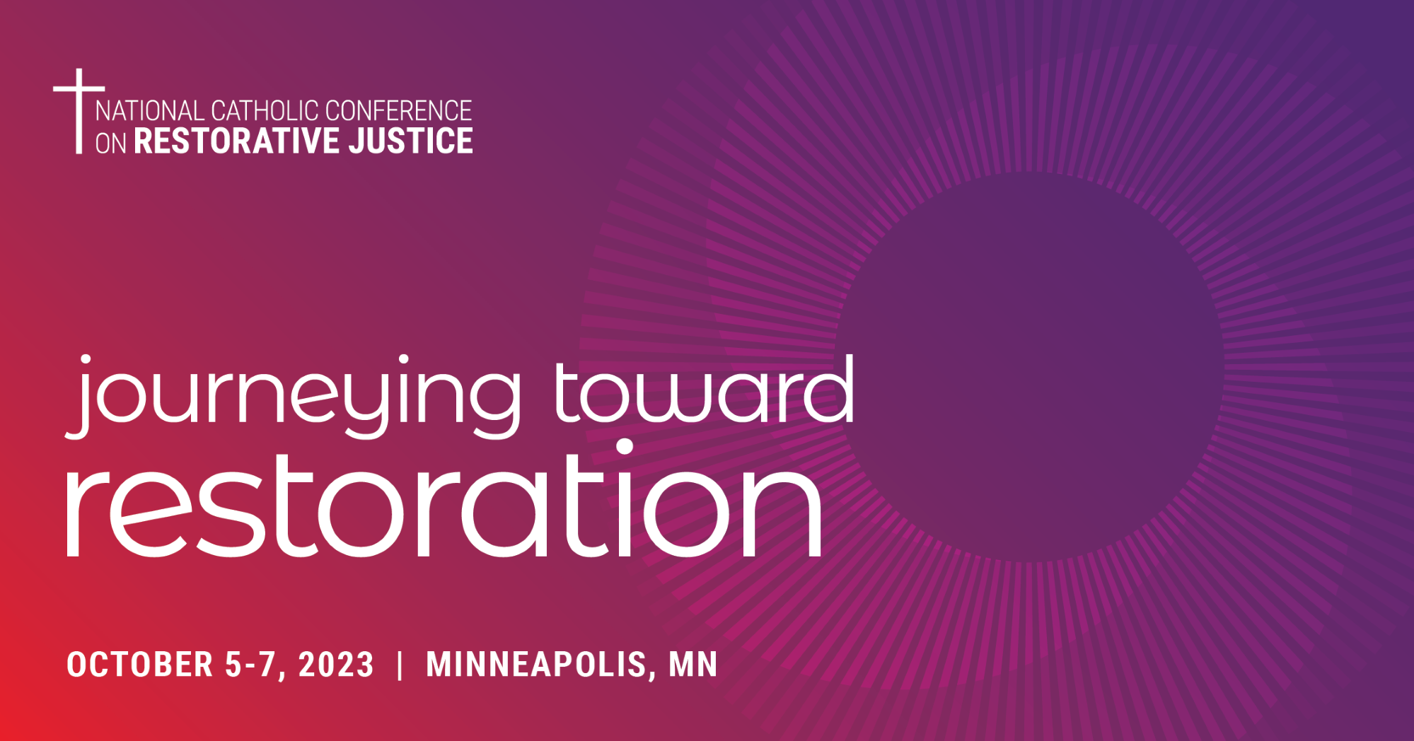 Promotional image for CMN Restorative Justice conference