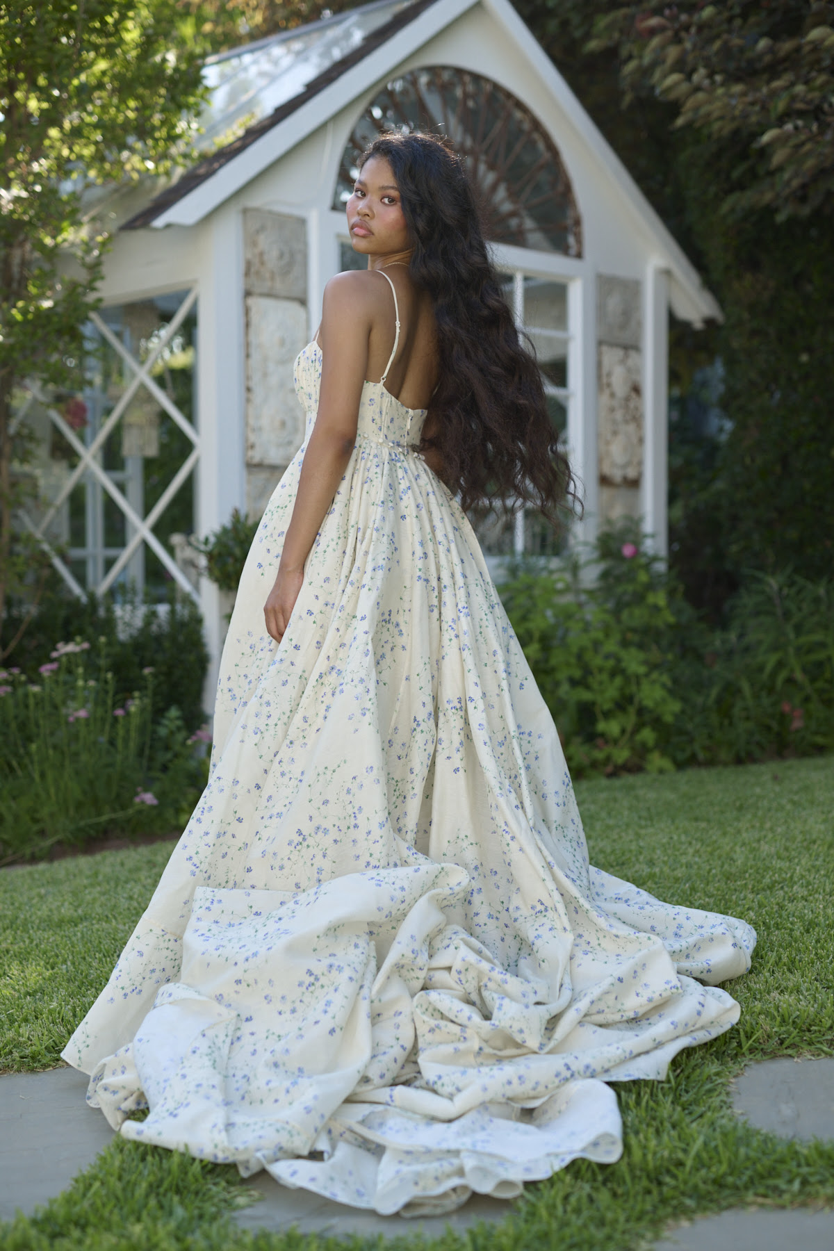 Blue Vine Roman Holiday Gown